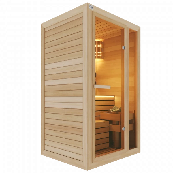 Одноместная финская сауна Comfort из кедра